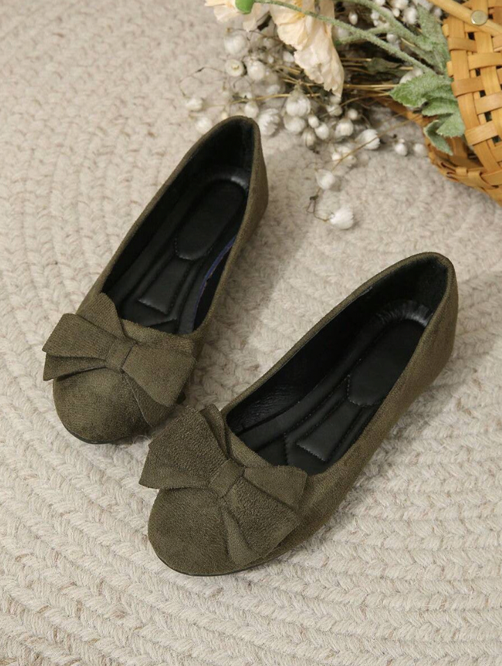 Adele | Stylish Bow Detail Flat Shoes