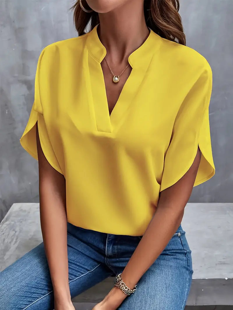 Angela | Women’s V-Neck Sleeve Blouse