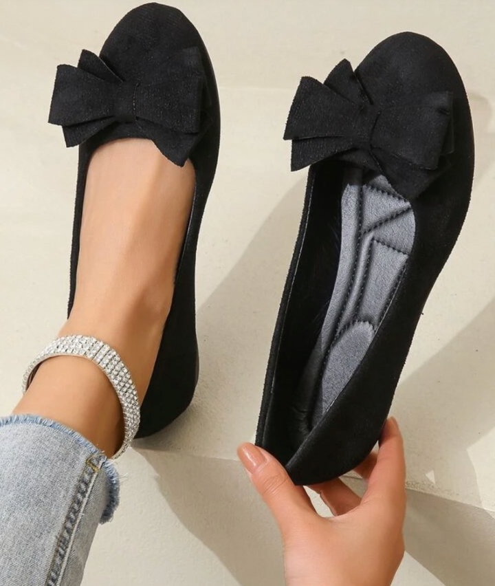 Adele | Stylish Bow Detail Flat Shoes