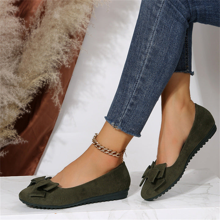 Adele | Stylish Bow Detail Flat Shoes