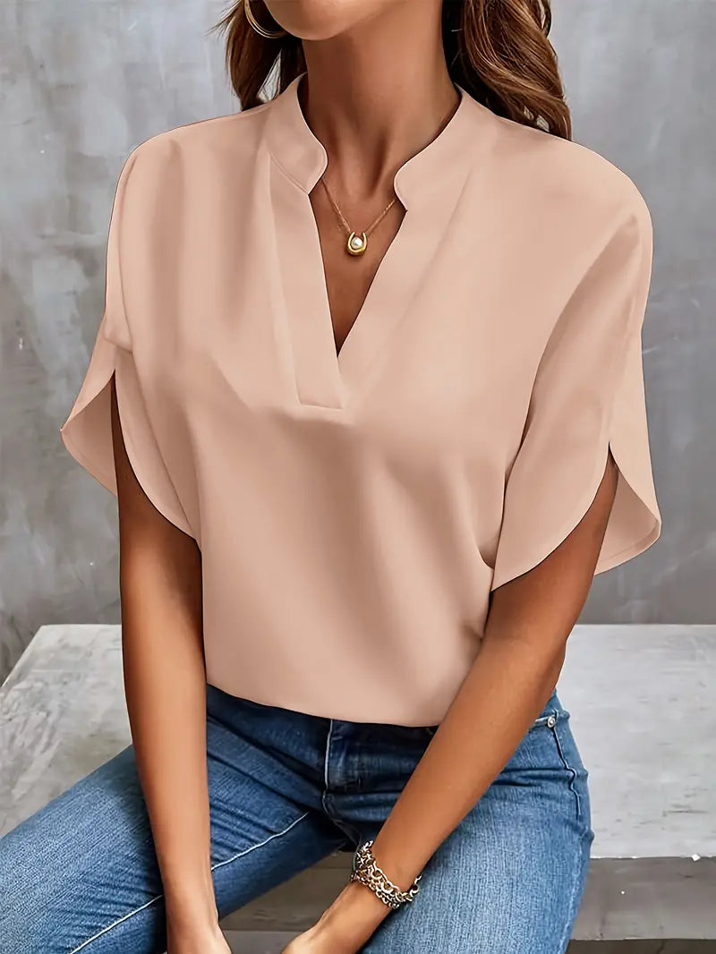 Angela | Women’s V-Neck Sleeve Blouse