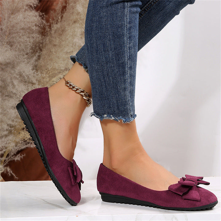 Adele | Stylish Bow Detail Flat Shoes