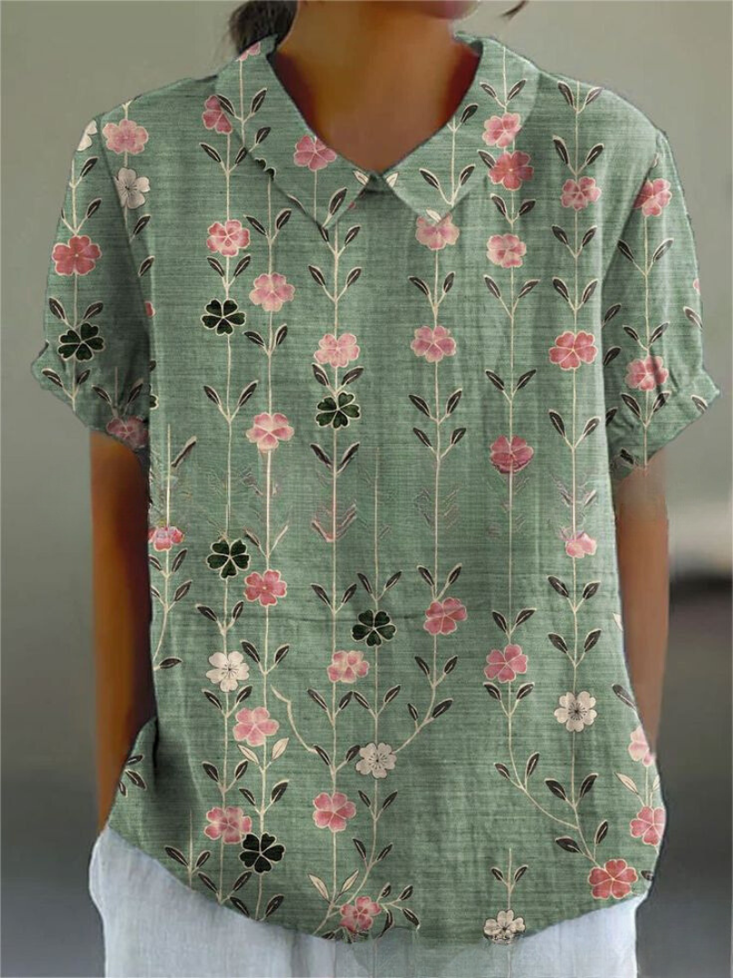 Amelia | Floral Button-Down Shirt
