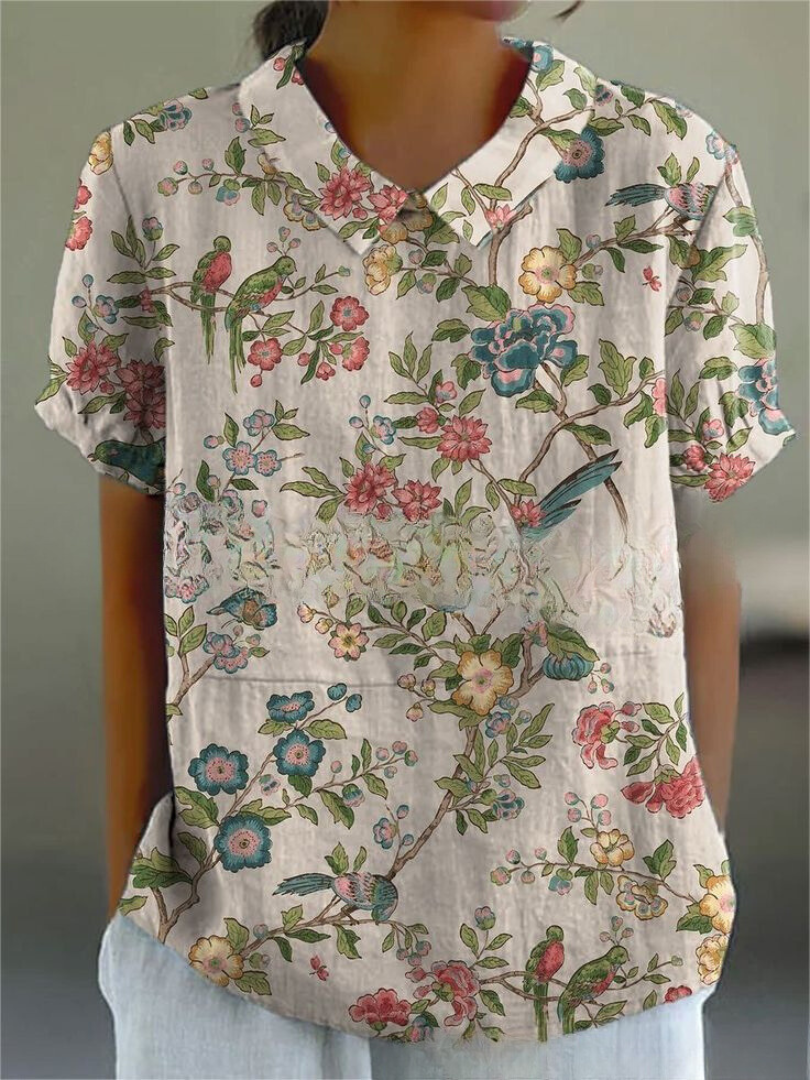 Amelia | Floral Button-Down Shirt