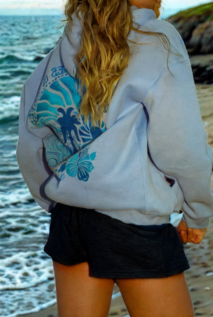 Amelia | Beach Graphic Hoodie