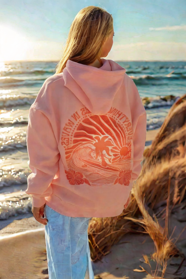 Amelia | Beach Graphic Hoodie