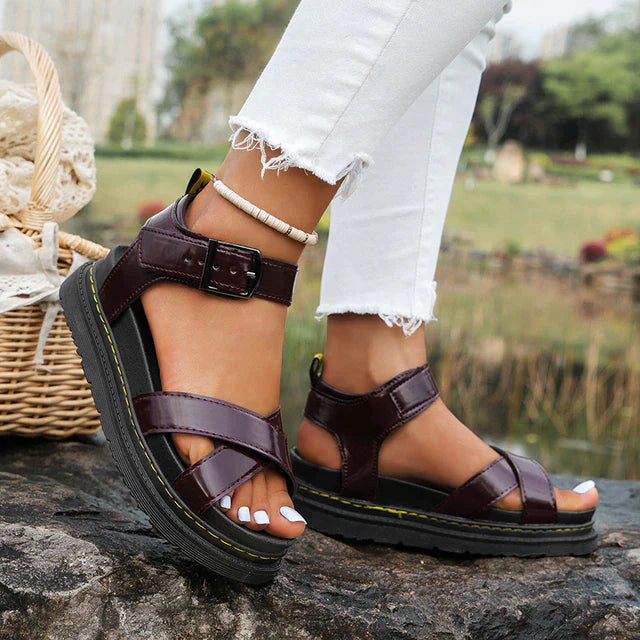 Abigail | Stylish Buckle Strap Sandals