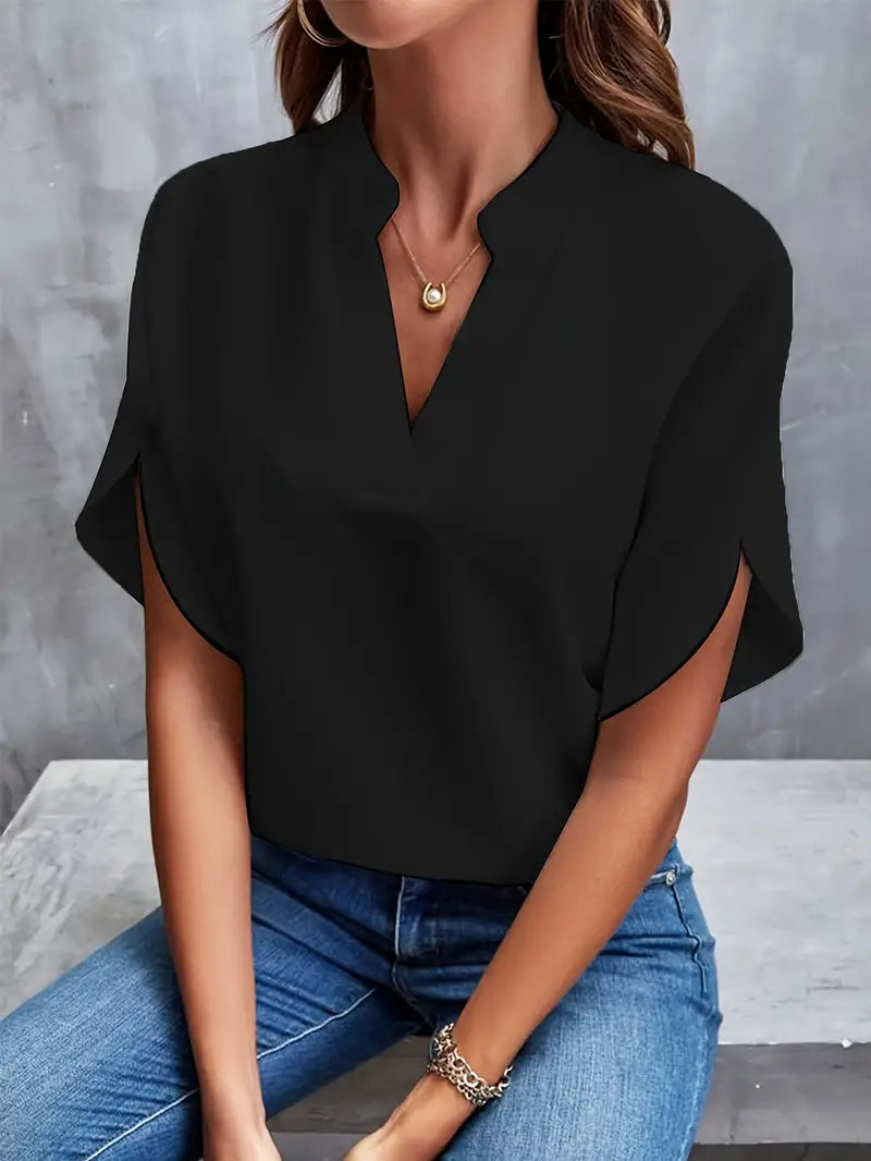 Angela | Women’s V-Neck Sleeve Blouse